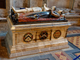 effigy tomb in south transept