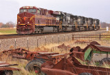 PRR 8102 leads a Westbound power move at West Centrailia