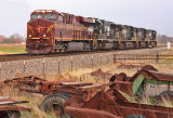 PRR 8102 leads a Westbound power move at West Centrailia 