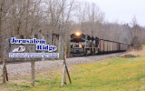 Northbound P&L LSX1 passes the entrance to the Bill Monroe homeplace near Rosine KY