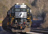 NS 1648 leads a Herzog ballast train at Burnside