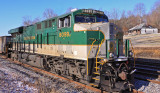 Southern 8099 sits on the bottom of a 819 coal train at Oneida, having just loaded the first train on the TNRR in over a year 