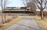 DL&W 1074 working as the DP on train 23G near Talmage KY