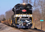 Tuxedo paint and the Southern station sign at Nevins Station 