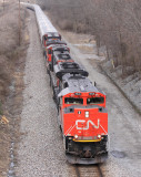 A CN SD70Ace on NS 52D just South of CP Akers, between Georgetown and Lexington 