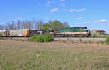 NS 23G rolls East through the farmland just East of Harrodsburg, KY 