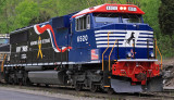 NS SD60E #6920, The Veterans tribute locomotive, at Burnside Ky