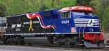 NS SD60E #6920, The Veterans tribute locomotive, at Burnside Ky