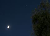 The Waxing Gibbous Moon and Jupiter