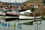 Black and white boats, Mevagissey, Cornwall
