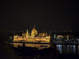 Lit up Parliament building