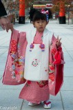 Visiting a shrine, Kyoto, Japan