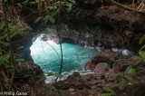 Blowholes in the coral cliffs