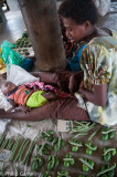 Working mother, Kokopo market, East New Britain