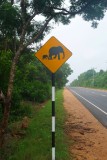 Road sign, Wilpattu National Park