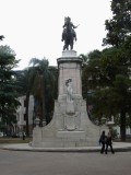 Statue of Montevideos founder, Don Bruno Mauricio de Zabala in the Plaza Zabala 