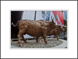 <font size=3><i>Bulls Sculpture Outside The Center