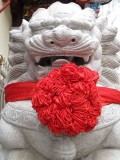 Happy Chinese Lion Statue in Phuket