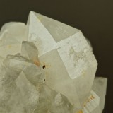 22 mm doubly-terminated quartz with fluorite (46 mm), West Pasture Mine, Weardale, Co Durham.