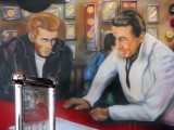 Mural inside the Andover Diner