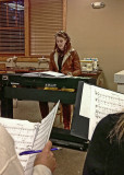 BACK-UP SINGERS REHEARSE FOR A FLAT ROCK PLAYHOUSE PRODUCTION