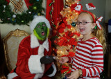 GRANDDAUGHTER KATIE VISITS THE GRINCH, AT THE DOWNTOWN THEATER