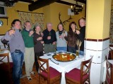 Lynx oberservers - group celebrating the sightings