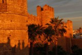 The oldest part of Rabat - the Kasbah Des Oudaias - at sunset