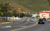 US Traffic laws, signs and lane markings - but left side driving in St Thomas