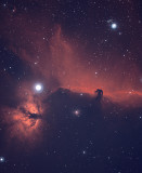 Horsehead and Flame Nebula - Bi-Color Ha/OIII