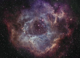 Rosette Nebula Narrowband Hubble Palette (SII-Ha-OIII)
