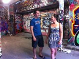 Pam and I in Melbourne laneway