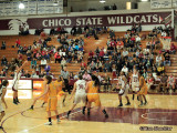 No. 11, Hannah Womack, left, fires a three-pointer