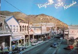 Virginia City, Nevada-a postcard of part of the downtown