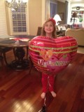 daddy brought home seriously big valentine balloons!