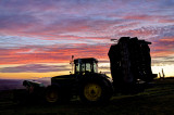 Tractor at Sunset