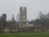 Oxford. Magdalen College seen from Christ Church College