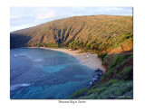 Hanauma Bay in the early morning sun.