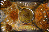 Ceiling domes and frescoes with six winged Saraphim in the Hagia Sophia Istanbul