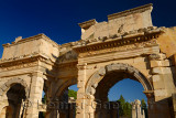 Arched gates of freed slaves Mazaeus and Mithridates to the Tetrogonos Agora of Ephesus Turkey