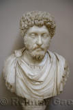 Marble bust of Marcus Aurelius Roman Emperor at Ephesus Museum Turkey
