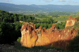 ochre cliffs in Roussillon