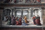 Ghirlandaio: Zacharie muet crit le nom de son fils - Chapelle Tornabuoni - Santa Maria Novella - 9320