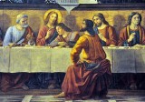 Ghirlandaio: Last Supper (detail), Couvent dOgnissanti - 0428
