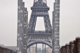 Snow in Paris, Champ de Mars, tour Eiffel - 1199