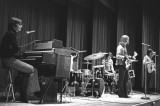 Five Man Electrical Band (Ted Gerow on keys) performing in the SCS auditorium - 2 drummers