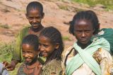 children on the road to Gondar