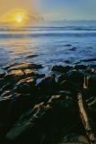 Tinges of golden sun