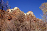 At the entrance to Zion National Park