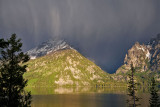 Storm over Teewinot Mountain and Cascade Canyon, Jenny Lake